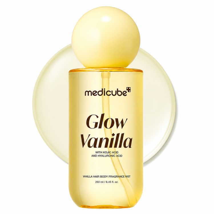 بادی میست و عطر مو گلو وانیلا مدی کیوب | Medicube Glow Vanilla Hair & Body Fragrance Mist